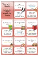 Vorschau - Spiele - Lesespiel Satzglieder: Subjekt, Prädikat, Objekte - Seite 1