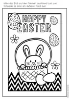 Vorschau - Mal- und Bastelvorlagen - Ausmalbilder: Happy Easter / Frohe Ostern - Seite 2