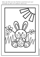 Vorschau - Mal- und Bastelvorlagen - Ausmalbilder: Happy Easter / Frohe Ostern - Seite 3
