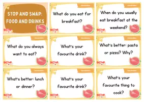 Vorschau - Spiele - Stop and Swap: Food and Drinks (Speaking Activity) - Seite 2