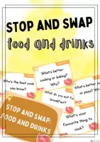 Vorschau - Spiele - Stop and Swap: Food and Drinks (Speaking Activity) - Deckblatt