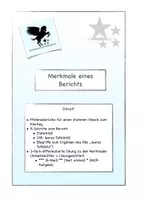 Vorschau - Arbeitsblätter - Der Bericht (Merkmale) - Deckblatt