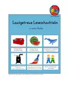 Vorschau - Stationenlernen - Lautgetreue Leseschachteln - Deckblatt