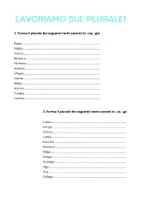 anteprima - Esercizi - Lavoriamo sul plurale - Pagina di copertina