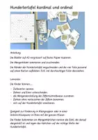 Vorschau - Fördermaterial/Inklusion - Hundertertafel kardinal und ordinal - Deckblatt