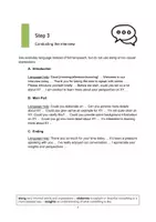 Vorschau - Arbeitsblätter - How to conduct an interview - three steps to success - Seite 1