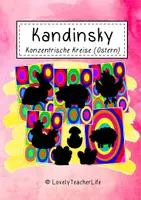 Vorschau - Mal- und Bastelvorlagen - Kandinsky - Konzentrische Kreise an Ostern - Deckblatt