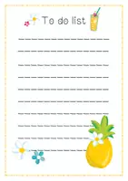 Vorschau - Arbeitsblätter - To do lists * Ananas * Kaktus * - Seite 1