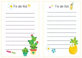 Vorschau - Arbeitsblätter - To do lists * Ananas * Kaktus * - Seite 3