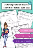 Vorschau - Arbeitsblätter - Materialgestütztes Schreiben informierender Texte - Schritt für Schritt zum Text - Deckblatt