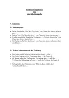 Vorschau - Arbeitsblätter - Formulierungshilfen zum Schreiben einer Inhaltsangabe - Deckblatt