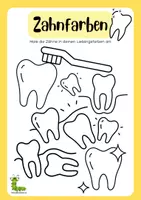 Vorschau - Arbeitsblätter - Aktivitäten im Thema Zähne 🎉🦷 - Deckblatt