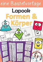 Vorschau - Arbeitsblätter - Lapbook Formen & Körper - Geometrie 2D und 3D - Deckblatt