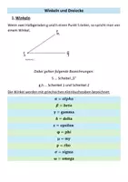 Vorschau - Merkblätter - Winkeln und Dreiecke - Seite 1