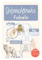 Vorschau - Stundenentwürfe - Unterrichtsreihe: Fabeln - Deckblatt