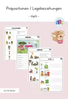 Vorschau - Arbeitsblätter - Präpositionen / Lagebeziehungen : Heft - Deckblatt