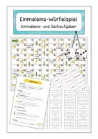 Vorschau - Spiele - Einmaleins-Würfelspiel mit Sachaufgaben - Deckblatt