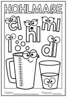 Vorschau - Arbeitsblätter - HOHLMAßE (Größen & Maßeinheiten) - Lapbook - Seite 3