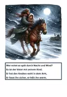 Vorschau - Präsentationen/Tafelbilder - Der Erlkönig Bildkarten - Seite 1