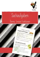 Vorschau - Arbeitsblätter - Lineare Funktionen - Sachaufgaben - Deckblatt