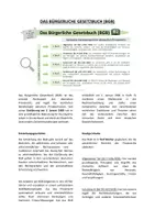 Vorschau - Arbeitsblätter - Materialpaket-BGB - Deckblatt