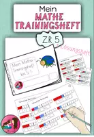 Vorschau - Arbeitsblätter - Mein erstes Mathe Trainingsheft bis 5 + Lösungsheft - Deckblatt