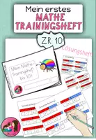 Vorschau - Arbeitsblätter - Mein erstes Mathe Trainingsheft bis 10 + Lösungsheft - Deckblatt