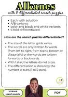anteprima - Esercizi - Inglese: Chimica organica | Alcani | Fogli di lavoro puzzle - Pagina 2