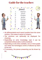 anteprima - Esercizi - Inglese: Chimica organica | Alcani | Fogli di lavoro puzzle - Pagina 3