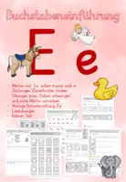 Vorschau - Arbeitsblätter - Buchstabeneinführung Ee - Deckblatt
