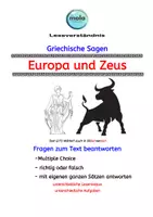 Vorschau - Stundenentwürfe - XL-PAKET : 5 Antike Sagen 1 (Leseverständnis) - Seite 1