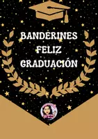Vista previa - Decoración del aula - BANDERINES FELIZ GRADUACIÓN - Portada