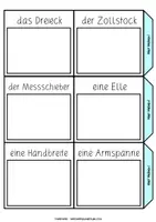 Vorschau - Mal- und Bastelvorlagen - Leporello Längen | Messgeräte & Körpermaße - Seite 2