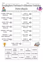 Vorschau - Arbeitsblätter - Konjugiere französische Verben 5-Minuten Training - Futur simple - Deckblatt