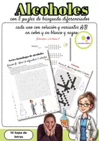 Vista previa - Hojas de trabajo - Química Orgánica | Series homólogas de alcoholes - Portada