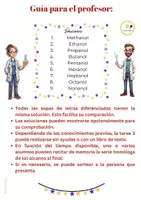 Vista previa - Hojas de trabajo - Química Orgánica | Series homólogas de alcoholes - página 3