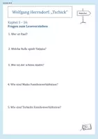 Vorschau - Arbeitsblätter - Tschick - Inhaltssicherung (w-Fragen+Antworten) - Seite 1
