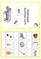 Vorschau - Fördermaterial/Inklusion - Klettmappen 3 - "Buchstabensynthese" (Buchstaben N, W, R, T) - Seite 1
