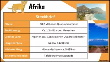 Vorschau - Präsentationen/Tafelbilder - Unsere Erde: Kontinente und Ozeane: Lernkarten zu Kontinenten und Ozeanen - Erdkunde für die Sek 1 - Seite 2