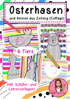 Vorschau - Mal- und Bastelvorlagen - Last Minute Oster-Sparpaket! -inkl. 6 Materialien! - Deckblatt