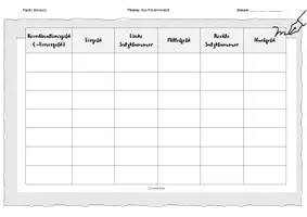 Vorschau - Arbeitsblätter - Feldermodell - Vorlage (blanko) - Seite 1