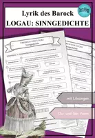 Vorschau - Arbeitsblätter - Friedrich von Logau: Sinngedichte Lyrik des Barock - Deckblatt