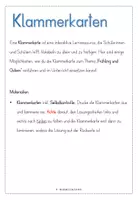 Vorschau - Stationenlernen - Klammerkarten "Frühling und Ostern" - D, DaZ, DaF - Seite 1