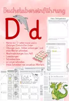 Vorschau - Arbeitsblätter - Buchstabeneinführung D - Deckblatt