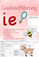 Vorschau - Arbeitsblätter - Lauteinführung ie - Deckblatt