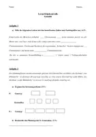 Vorschau - Arbeitsblätter - Klassenarbeit zum Thema „Genetik“ (Fachbegriffe, Mendel etc.) - Deckblatt