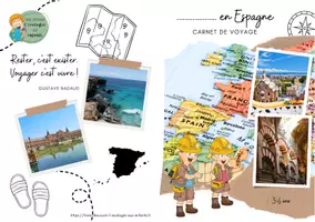 Aperçu - Apprentissages en autonomie - Carnet de voyage à remplir - Espagne - 3-6 ans - Page 1
