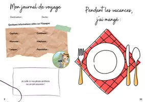 Aperçu - Apprentissages en autonomie - Carnet de voyage à remplir - Espagne - 3-6 ans - Page 2