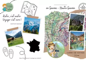 Aperçu - Jeux - Carnet de voyage à remplir - Savoie - Haute-Savoie - 3-6ans - Page 1
