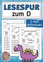 Vorschau - Arbeitsblätter - Lesespur Buchstabeneinführung D - Deckblatt